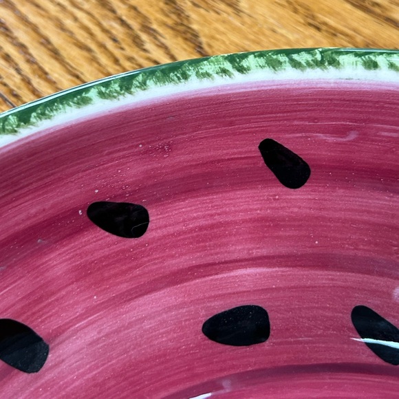 Gail Pittman vintage pottery, signed and numbered by artist. Watermelon pattern - Picture 4 of 8